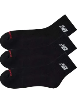 Chaussettes en coton mélangé noires unies avec une coupe mi-haute