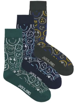 Chaussettes hautes vertes avec des motifs et une coupe haute