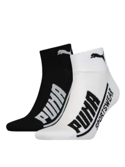 Chaussettes homme blanc/noir (X2)