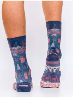 Chaussettes homme bleu