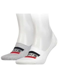 Chaussettes low cut blanc/gris (Lot de 2)