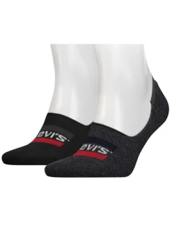 Chaussettes low cut noir/gris (Lot de 2)