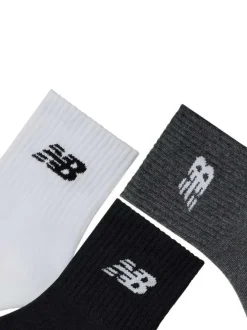 Chaussettes basses en coton mélangé multicolores unies à coupe mi-haute