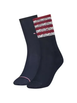 Chaussettes bleues unies