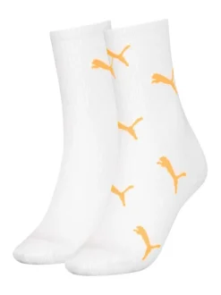 Chaussettes hautes blanc fantaisie coupe haute