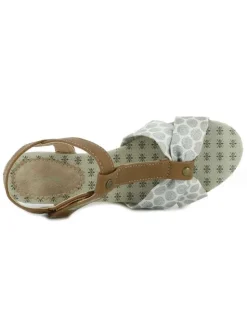 Chaussures nu-pieds fille marron