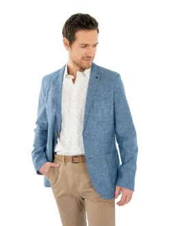 Chemise en coton blanche à motifs imprimés, coupe Regular Fit et col français
