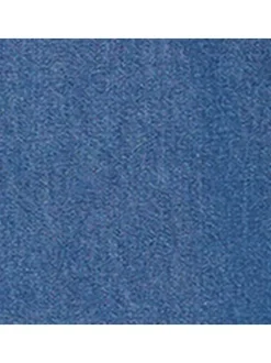 Chemise en coton indigo unie denim à coupe ajustée, col français et pressions