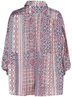 Chemisier multicolore pour femme bohème et ample