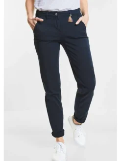 Chino femme bleu marine