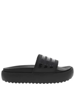 Claquettes noires à semelle plateforme noir et à sans type de fermeture