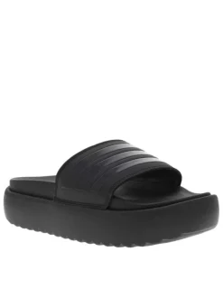 Claquettes noires à semelle plateforme noir et à sans type de fermeture