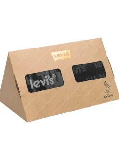 Coffret 4 paires de chaussettes hautes en coton stretch noir, taupe, camouflage