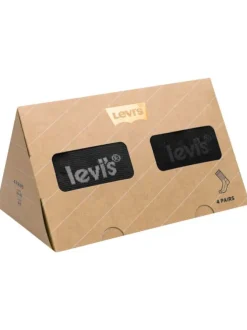 Coffret 4 paires de chaussettes hautes en coton stretch noir, taupe, camouflage