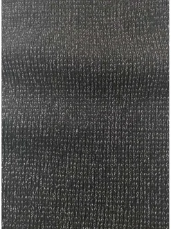 Coffret bonnet et écharpe en lurex argenté à coupe longue à pompon et à revers