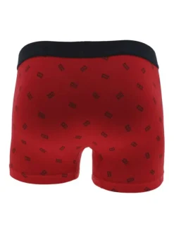 Coffret boxer all-over rouge et chaussettes marine avec logo en coton