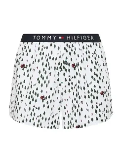 Coffret boxer et chaussettes noires avec motifs Noël en coton