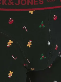 Coffret boxers classiques en coton mélangé noir avec une coupe fermée