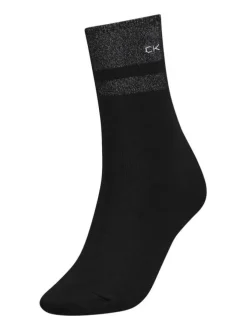 Coffret chaussettes hautes noir unies avec une coupe haute et chiné au dessus de la cheville