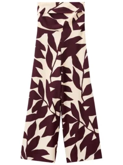 Combinaison chino écrue à motifs pourvue d'une coupe bootcut