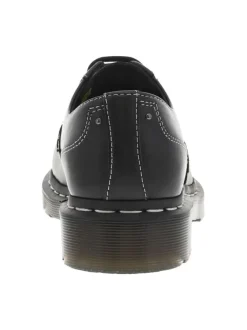 Derbies 1461 Gothic Americana en cuir noires à talon plat et à lacets plats