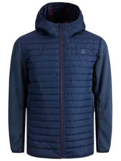 Doudoune à capuche Multi Quilted Jacket marine matelassée à coupe droite