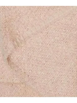 Echarpe rose pâle unie avec fils en lurex all-over