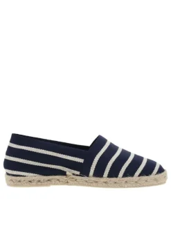 Espadrilles mixtes marinière avec un style décontracté et Slip-On