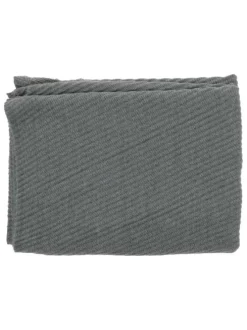 Foulard gris uni ondulé