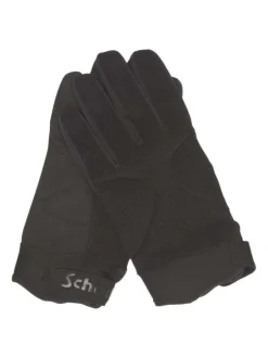 Gants noirs unis en néoprène avec scratch de serrage aux poignets