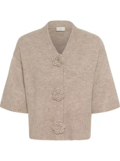 Gilet anthracite uni avec une coupe ajustée et des manches courtes