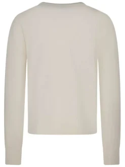 Gilet beige uni pourvu d'un coeur rouge brodé sur la poitrine