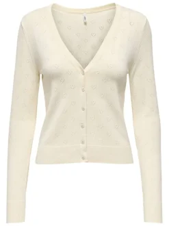 Gilet en coton mélangé beige uni pourvu d'une coupe ajustée et d'un col v