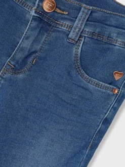 Jean bleu denim délavé coupe skinny