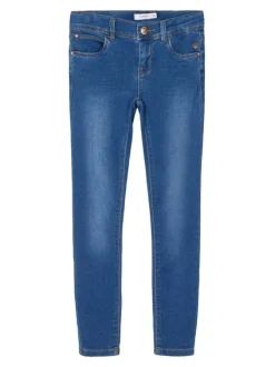 Jean bleu denim délavé coupe skinny