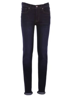 Jean uni pour junior garçon bleu en coton coupe slim
