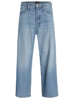 Jean Alex en coton bleu ciel délavé à coupe baggy avec 5 poches