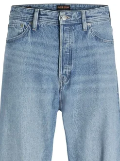Jean Alex en coton bleu ciel délavé à coupe baggy avec 5 poches