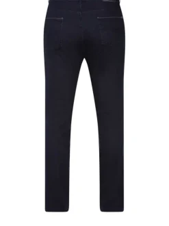 Jean anthracite en coton uni coupe slim