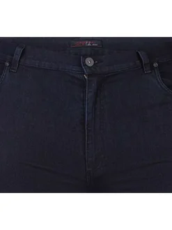 Jean anthracite en coton uni coupe slim
