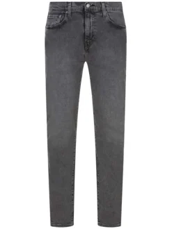 Jean 511 anthracite uni avec une coupe slim et une étiquette d'authentification