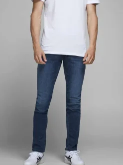 Jean avec effet délavé pour homme indigo slim intermédiaire