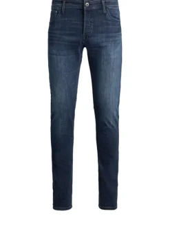 Jean avec effet délavé pour homme indigo slim intermédiaire