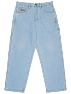 Jean baggy denim carpenter pant en coton stone uni avec une coupe bootcut