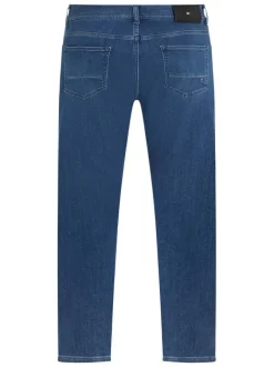 Jean Bleeker indigo uni avec une coupe slim et 5 poches plaquées