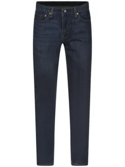 Jean 511 bleu nuit uni avec une coupe slim et une taille intermédiaire