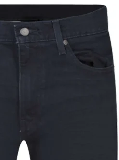 Jean 511 bleu nuit uni avec une taille intermédiaire et une coupe slim