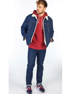 Jean brut en coton 511™ avec une coupe slim et patch d'authentification de la marque à l'arrière