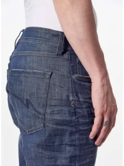Jean brut pour homme effet délavé en coton biologique coupe tapered DOURO