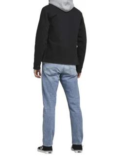 Jean Chris en coton mélangé stone uni avec une coupe regular et 3 poches avant
